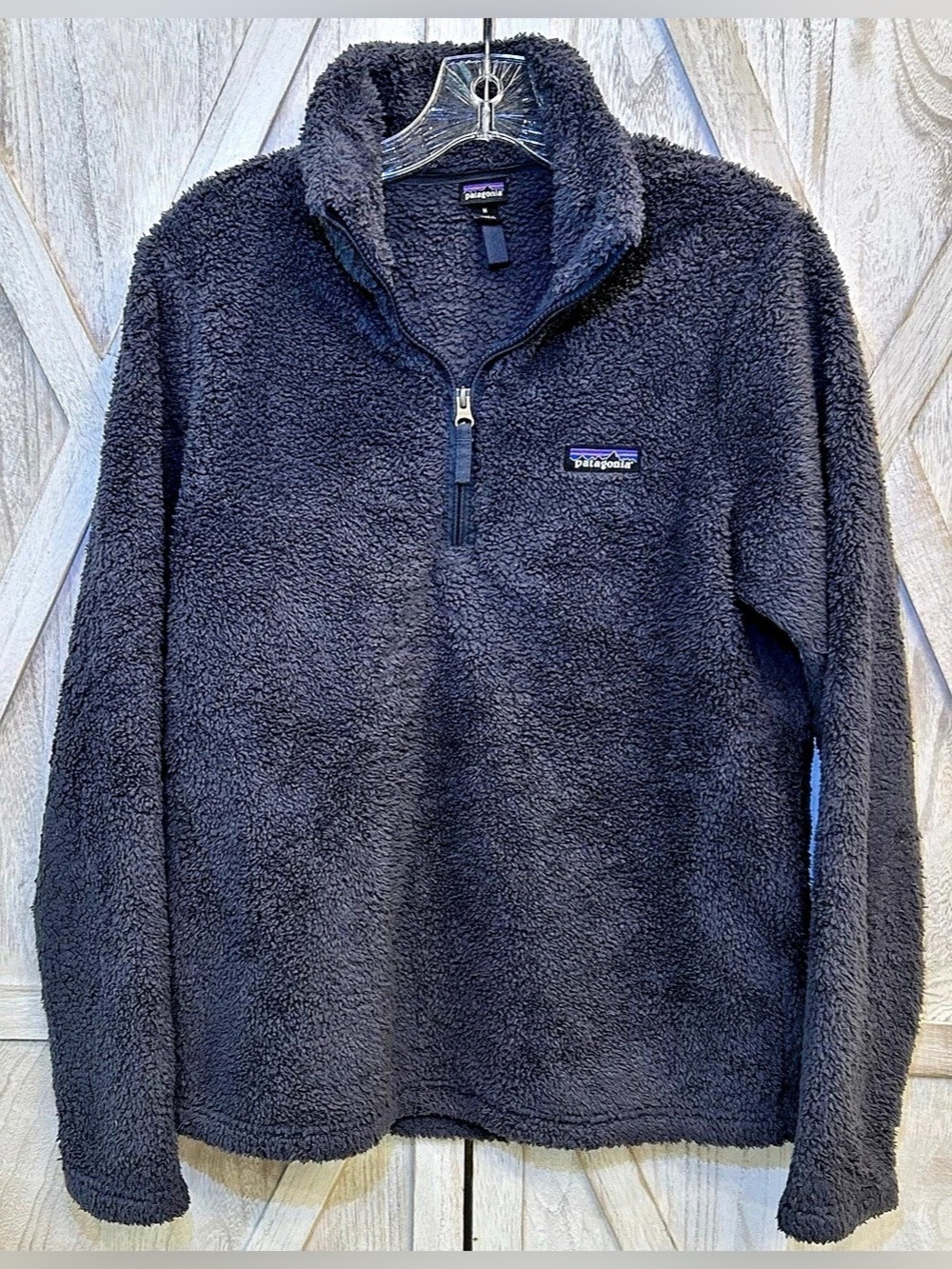 Patagonia Quarter Zip Los Gatos Fleece Pullover in Gray Size Women’s 48Medium FA